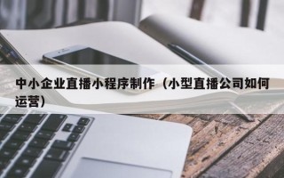 博兴中小企业直播小程序制作（小型直播公司如何运营）